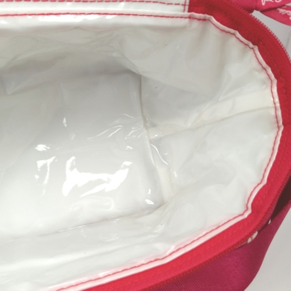 VERA BRADLEY 2010 Twirly Birds Pink Lined Thermal Tote Like New 2 Small Flaws - Picture 14 of 16